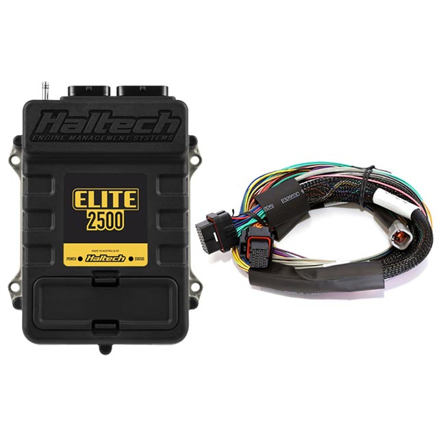 Haltech Elite 2500 ECU + Basic Universal Wire-in Harness Kit Length: 2.5m (8')