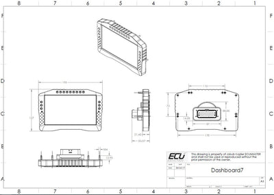 ECUMaster ADU7 Advanced Display Unit - Rev 2