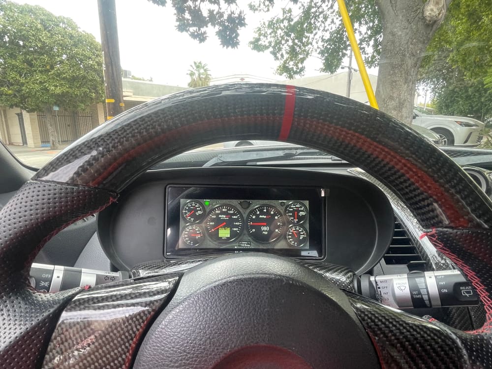 Holley EFI 6.86" Dash Cluster Mount for Nissan 350Z (Z33)
